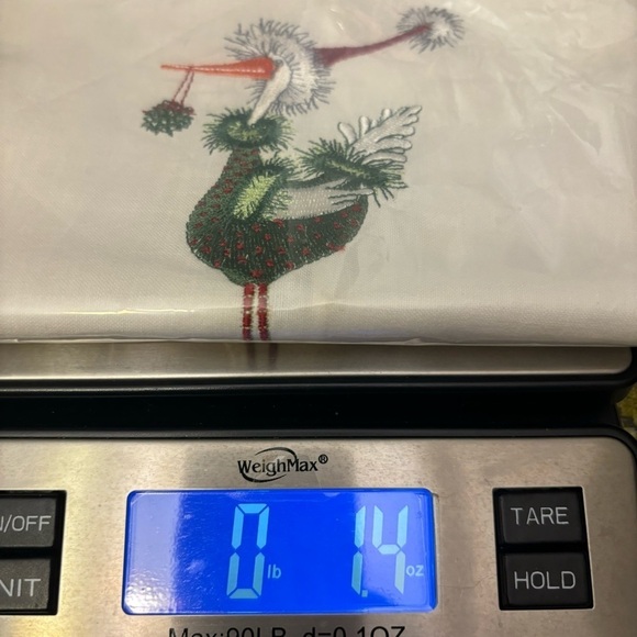 Chesapeake Trading Company Embroidered Christmas Stork Napkin Cloth 14X20” - Picture 5 of 6